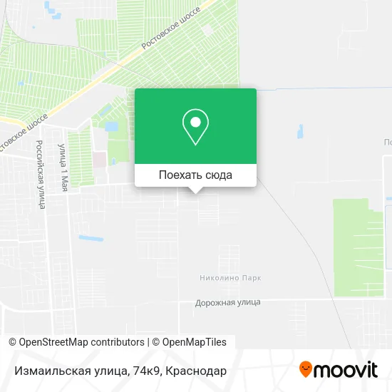 Карта Измаильская улица, 74к9