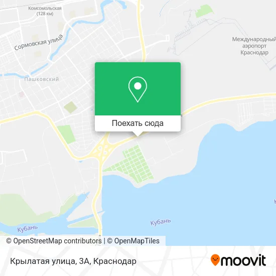 Карта Крылатая улица, 3А