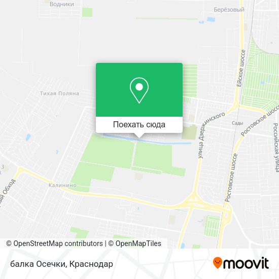 Карта балка Осечки
