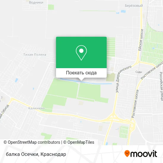 Карта балка Осечки