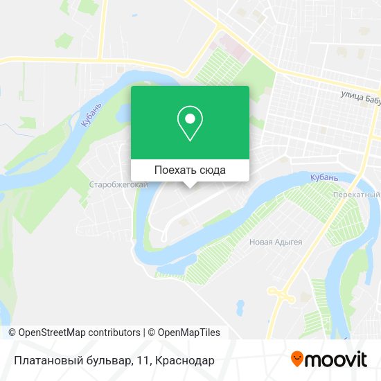 Карта Платановый бульвар, 11
