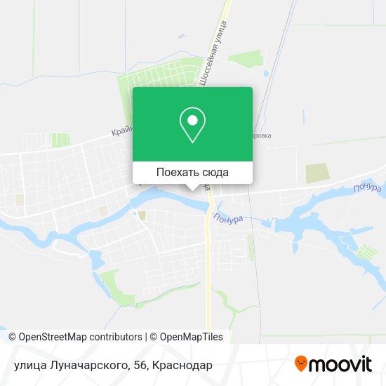 Карта улица Луначарского, 56