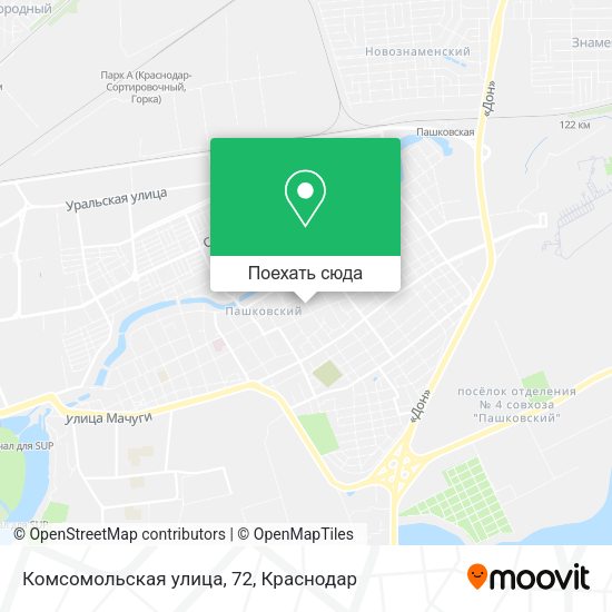 Карта Комсомольская улица, 72