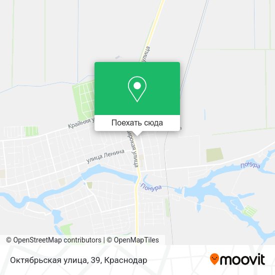 Карта Октябрьская улица, 39