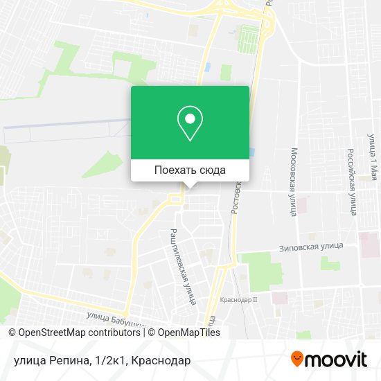 Карта улица Репина, 1/2к1