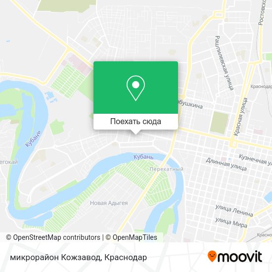 Карта микрорайон Кожзавод