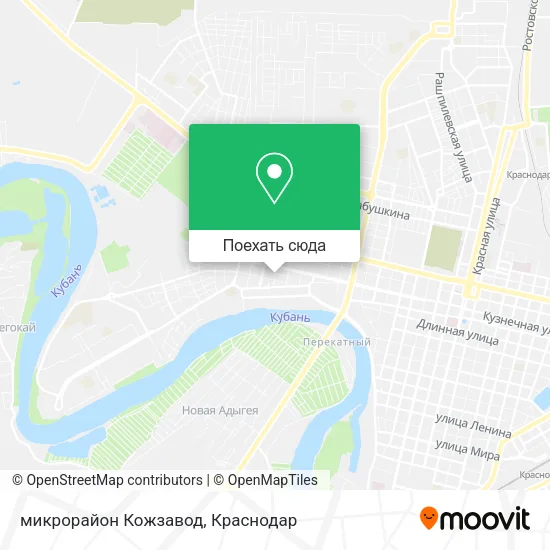 Карта микрорайон Кожзавод