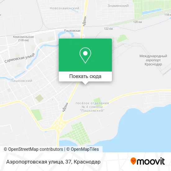 Карта Аэропортовская улица, 37
