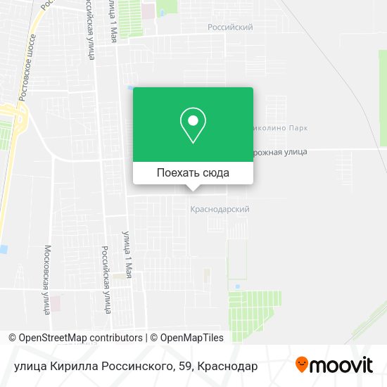 Карта улица Кирилла Россинского, 59