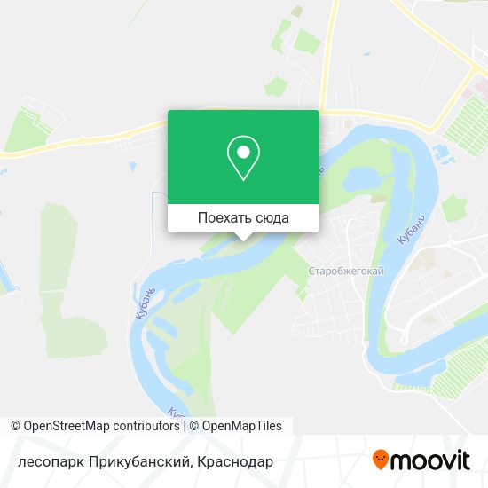 Карта лесопарк Прикубанский