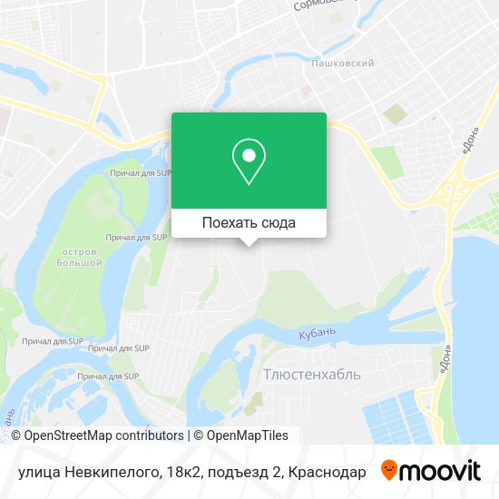 Карта улица Невкипелого, 18к2, подъезд 2