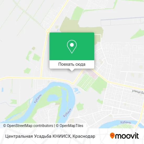 Карта Центральная Усадьба КНИИСХ