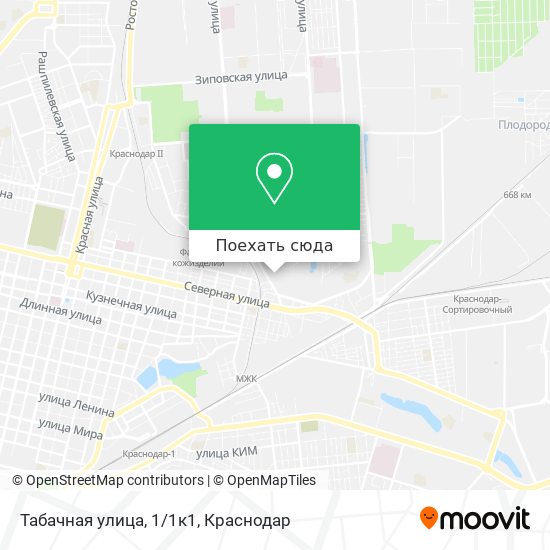 Карта Табачная улица, 1/1к1
