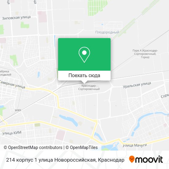 Карта 214 корпус 1 улица Новороссийская