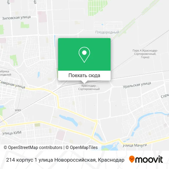 Карта 214 корпус 1 улица Новороссийская