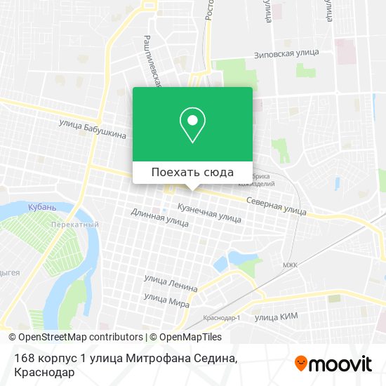 Карта 168 корпус 1 улица Митрофана Седина