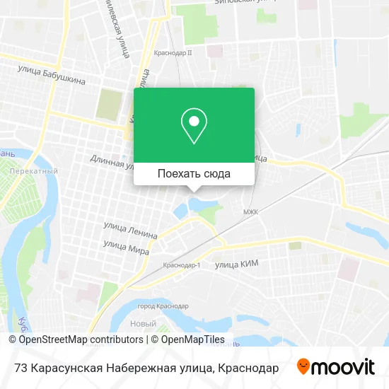 Карта 73 Карасунская Набережная улица