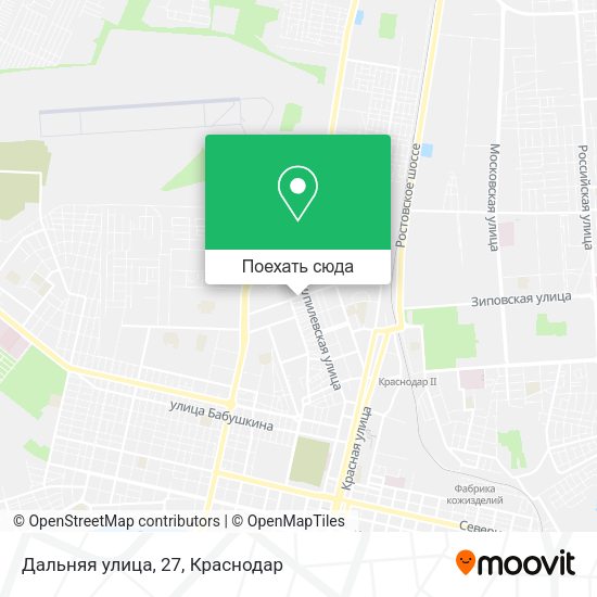 Карта Дальняя улица, 27