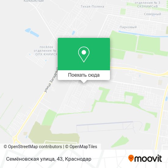 Карта Семёновская улица, 43