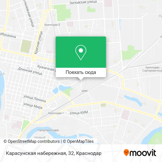 Карта Карасунская набережная, 32
