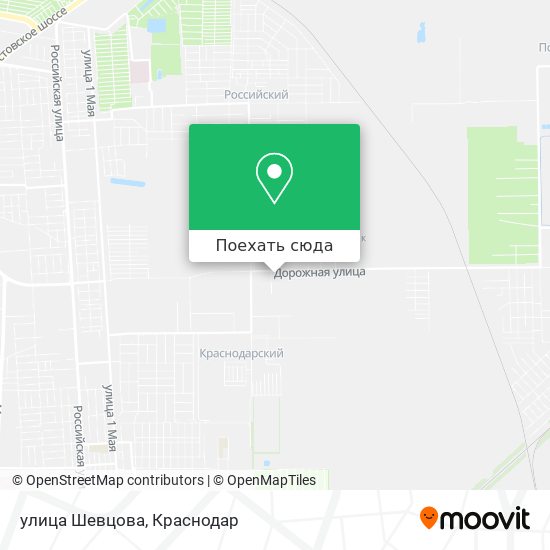 Карта улица Шевцова