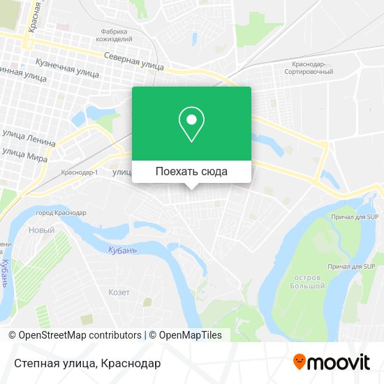 Карта Степная улица