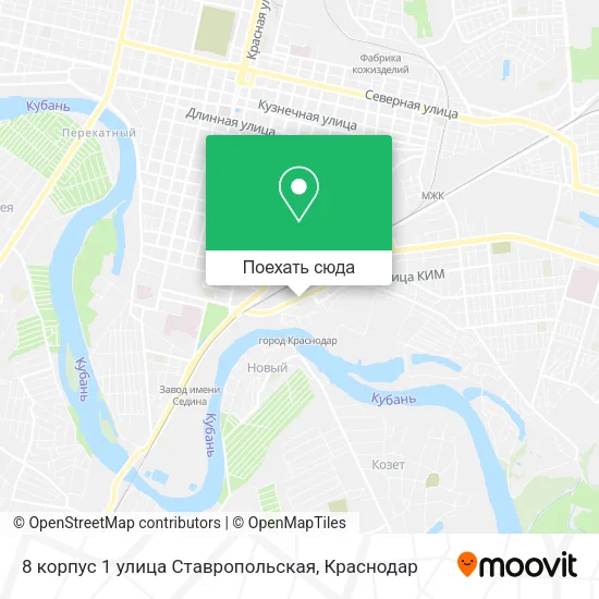 Карта 8 корпус 1 улица Ставропольская