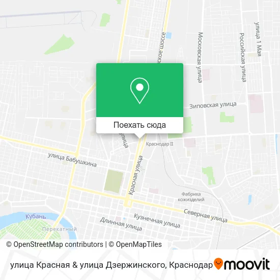 Карта улица Красная & улица Дзержинского