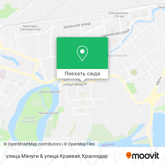 Карта улица Мачуги & улица Краевая