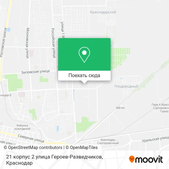 Карта 21 корпус 2 улица Героев-Разведчиков