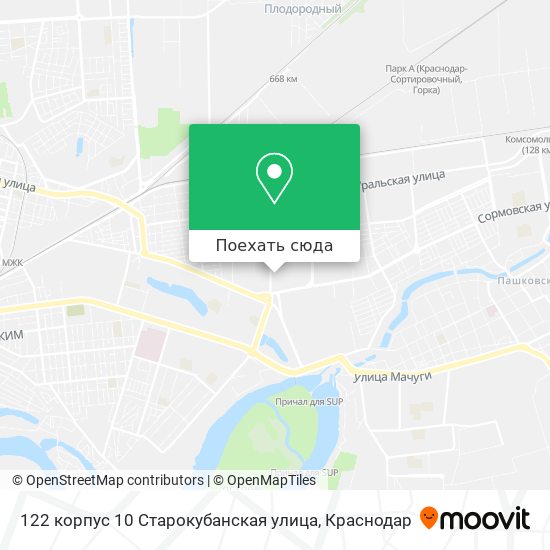Карта 122 корпус 10 Старокубанская улица