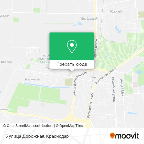 Карта 5 улица Дорожная