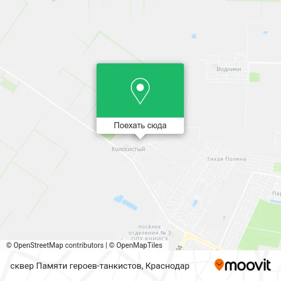 Карта сквер Памяти героев-танкистов