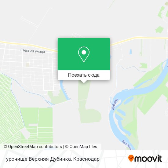 Карта урочище Верхняя Дубинка
