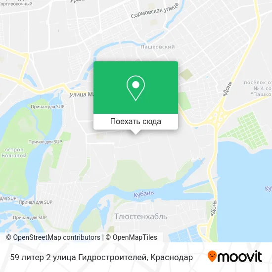 Карта 59 литер 2 улица Гидростроителей