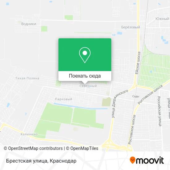 Карта Брестская улица