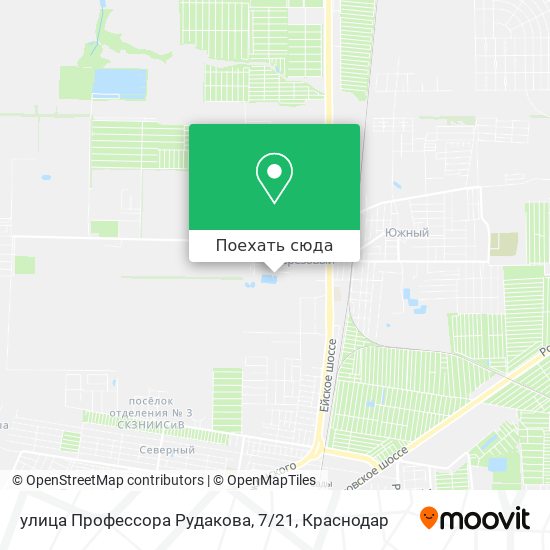 Карта улица Профессора Рудакова, 7 / 21