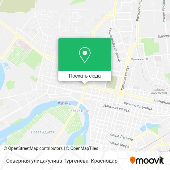 Карта Северная улица/улица Тургенева