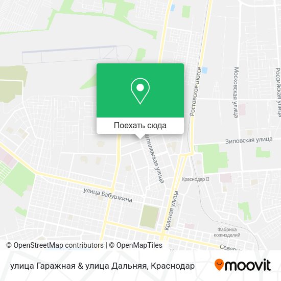 Карта улица Гаражная & улица Дальняя