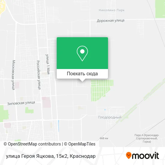 Карта улица Героя Яцкова, 15к2