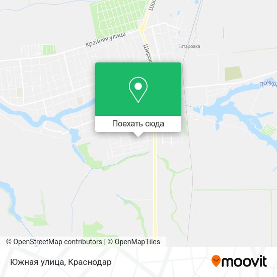 Карта Южная улица