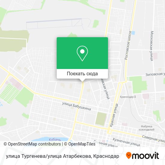 Карта улица Тургенева / улица Атарбекова
