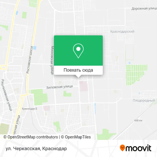 Карта ул. Черкасская