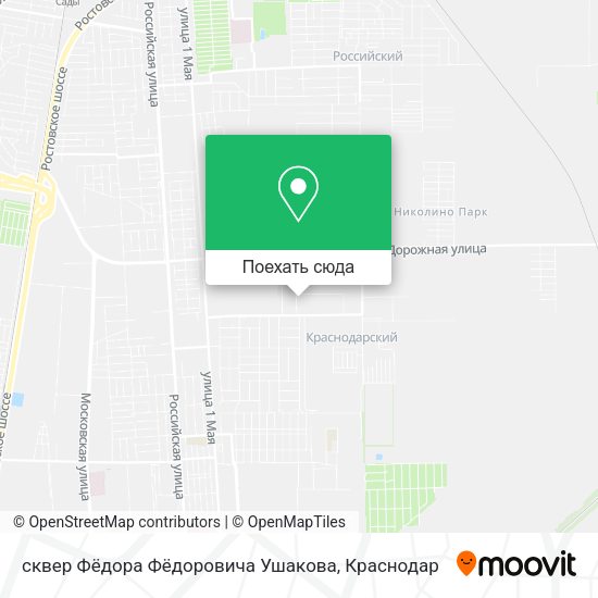 Карта сквер Фёдора Фёдоровича Ушакова