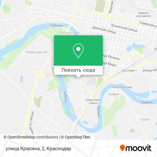 Карта улица Красина, 2