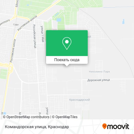 Карта Командорская улица