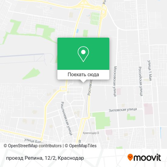 Карта проезд Репина, 12/2