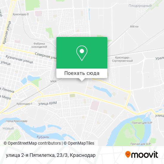 Карта улица 2-я Пятилетка, 23/3