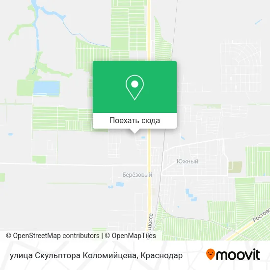 Карта улица Скульптора Коломийцева