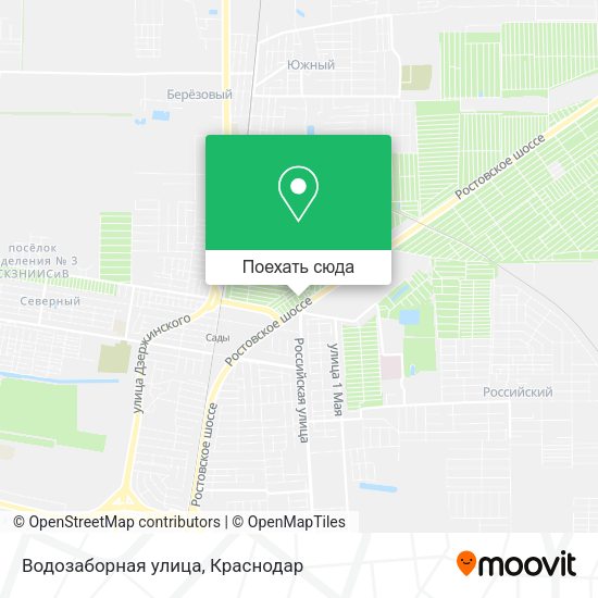 Карта Водозаборная улица